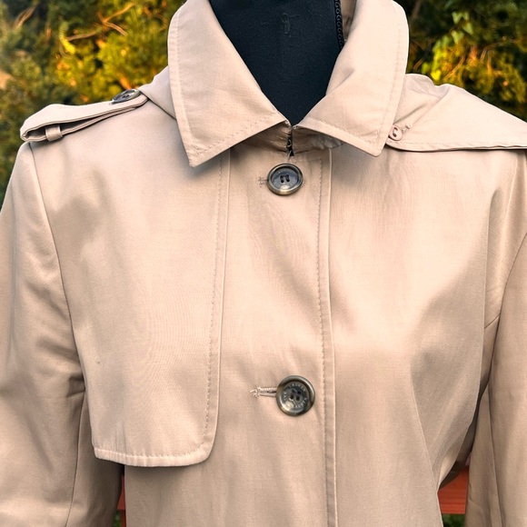 ❤️‍🔥LAUREN RALPH ❤️‍🔥LAUREN BEIGE TRENCH COAT SIZE X-LARGE - Picture 5 of 16